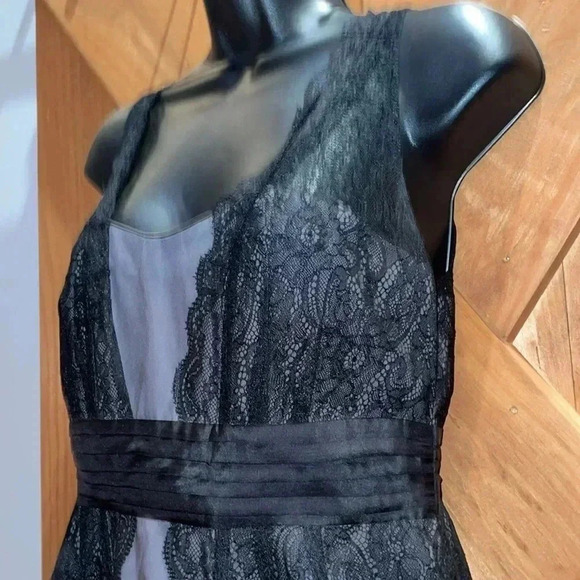 Anthropology Black/Gray Lace Dress- 2 - Picture 5 of 10